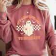 It's A Bootiful Day To Make Art Halloween Art Teacher Comfort Colors Sweatshirt Crimson