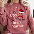 It's Cool To Be a Infant Teacher Snowman Winter Christmas Comfort Colors Sweatshirt Crimson It's Cool To Be a Infant Teacher Snowman Winter Christmas Comfort Colors Sweatshirt Crimson