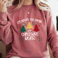 It's Never Too Early For Christmas Music Teacher Comfort Colors Sweatshirt Crimson