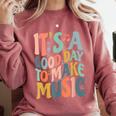 It's A Good Day To Make Music Musician Band Music Teacher Comfort Colors Sweatshirt Crimson It's A Good Day To Make Music Musician Band Music Teacher Comfort Colors Sweatshirt Crimson