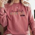 It's a Good Day To Run And Play Leopard PE Teacher Life Comfort Colors Sweatshirt Crimson It's a Good Day To Run And Play Leopard PE Teacher Life Comfort Colors Sweatshirt Crimson