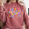 Its A Good Day To Run And Play PE Teacher Must Have Comfort Colors Sweatshirt Crimson Its A Good Day To Run And Play PE Teacher Must Have Comfort Colors Sweatshirt Crimson