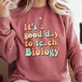 It's A Good Day To Teach Biology Biology Teacher Comfort Colors Sweatshirt Crimson It's A Good Day To Teach Biology Biology Teacher Comfort Colors Sweatshirt Crimson