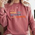 It's a Good Day To Teach Tiny Humans I Teacher Comfort Colors Sweatshirt Crimson It's a Good Day To Teach Tiny Humans I Teacher Comfort Colors Sweatshirt Crimson