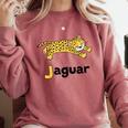 J Is For Jaguar ABC Alphabet T-Shirt For Teachers Students Comfort Colors Sweatshirt Crimson