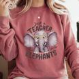 Just a Teacher Who Loves Elephants Elephant Lover Educator Comfort Colors Sweatshirt Crimson Just a Teacher Who Loves Elephants Elephant Lover Educator Comfort Colors Sweatshirt Crimson