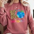 K Is For Kindergarten Teacher Tie Dye Back To School Kinder For Men Women Girls Kids Comfort Colors Sweatshirt Crimson