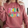 Kids Back To School Teachers Special Education Dream Team Comfort Colors Sweatshirt Crimson