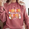 Kindergarten Dream Ghost Team Fall Halloween Spooky Teachers Comfort Colors Sweatshirt Crimson
