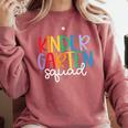 Kindergarten Squad Team Crew Teacher Back To School Comfort Colors Sweatshirt Crimson Kindergarten Squad Team Crew Teacher Back To School Comfort Colors Sweatshirt Crimson