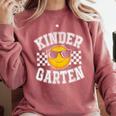 Kindergarten Teacher First Day Of Kinder Back To School Comfort Colors Sweatshirt Crimson Kindergarten Teacher First Day Of Kinder Back To School Comfort Colors Sweatshirt Crimson