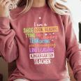 I Am A Kindergarten Teacher Shirt Creative Comfort Colors Sweatshirt Crimson