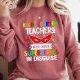 Kindergarten Teachers Are Just Superheroes In Disguise Comfort Colors Sweatshirt Crimson Kindergarten Teachers Are Just Superheroes In Disguise Comfort Colors Sweatshirt Crimson