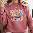 Learning Is Out Of This World Solar System Science Teacher Comfort Colors Sweatshirt Crimson Learning Is Out Of This World Solar System Science Teacher Comfort Colors Sweatshirt Crimson