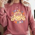 Let's Learn Today First Day Of School For Teacher Student Comfort Colors Sweatshirt Crimson