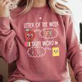 Letter Of The Week Ff Sight Word Teacher Squad Comfort Colors Sweatshirt Crimson Letter Of The Week Ff Sight Word Teacher Squad Comfort Colors Sweatshirt Crimson