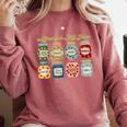 Library Is My Jam Librarian Appreciation Reading Teacher Comfort Colors Sweatshirt Crimson