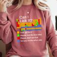 Can I Lick It Periodic Table Chemistry Teachers Comfort Colors Sweatshirt Crimson