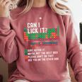 Can I Lick It Periodic Table Science Teacher Chemistry Comfort Colors Sweatshirt Crimson
