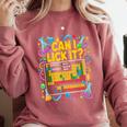Can I Lick It Periodic Table Science Teacher Men Women Comfort Colors Sweatshirt Crimson Can I Lick It Periodic Table Science Teacher Men Women Comfort Colors Sweatshirt Crimson