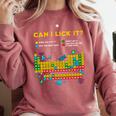 Can I Lick It Periodic Table Science Teacher Student Premium Tri-Blend Comfort Colors Sweatshirt Crimson Can I Lick It Periodic Table Science Teacher Student Premium Tri-Blend Comfort Colors Sweatshirt Crimson