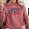 Literacy Justice For All Teacher Comfort Colors Sweatshirt Crimson Literacy Justice For All Teacher Comfort Colors Sweatshirt Crimson