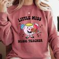 Little Miss Music Teacher Music Teacher Team Comfort Colors Sweatshirt Crimson Little Miss Music Teacher Music Teacher Team Comfort Colors Sweatshirt Crimson