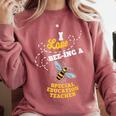 I Love Bee-Ing A Special Education Teacher Honey Bee Job For Men Women Comfort Colors Sweatshirt Crimson I Love Bee-Ing A Special Education Teacher Honey Bee Job For Men Women Comfort Colors Sweatshirt Crimson