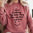 I Love Explaining The Same Thing Teacher Lie Party Comfort Colors Sweatshirt Crimson I Love Explaining The Same Thing Teacher Lie Party Comfort Colors Sweatshirt Crimson
