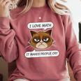 I Love Math It Makes People Cry Math Teacher Comfort Colors Sweatshirt Crimson I Love Math It Makes People Cry Math Teacher Comfort Colors Sweatshirt Crimson