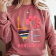 Love Montessori Education Math Teacher Comfort Colors Sweatshirt Crimson Love Montessori Education Math Teacher Comfort Colors Sweatshirt Crimson