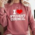 I Love Student Council Student Teacher Comfort Colors Sweatshirt Crimson I Love Student Council Student Teacher Comfort Colors Sweatshirt Crimson