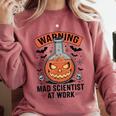 Mad Scientist Pumpkin Science Teacher Halloween Costume Kids Comfort Colors Sweatshirt Crimson Mad Scientist Pumpkin Science Teacher Halloween Costume Kids Comfort Colors Sweatshirt Crimson