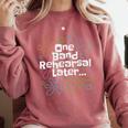 Marching Band Director Music Teacher Comfort Colors Sweatshirt Crimson