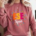 Matching ESE Squad First Last Day Team Teacher Student Tribe Comfort Colors Sweatshirt Crimson Matching ESE Squad First Last Day Team Teacher Student Tribe Comfort Colors Sweatshirt Crimson