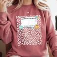 Matching Group Halloween Teacher Composition Book Notebook Comfort Colors Sweatshirt Crimson