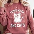 Math And Cats Apparel For Teachers Students Cat Lovers Comfort Colors Sweatshirt Crimson Math And Cats Apparel For Teachers Students Cat Lovers Comfort Colors Sweatshirt Crimson