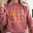 Math Number Thanksgiving Count Answer Pie Turkey Teacher Comfort Colors Sweatshirt Crimson Math Number Thanksgiving Count Answer Pie Turkey Teacher Comfort Colors Sweatshirt Crimson