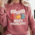 Math Problems Symbols Teacher Back To School Girl Boy Comfort Colors Sweatshirt Crimson Math Problems Symbols Teacher Back To School Girl Boy Comfort Colors Sweatshirt Crimson