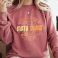 Math Squad For Teacher Or Student Mathematics Men Women Kids Comfort Colors Sweatshirt Crimson Math Squad For Teacher Or Student Mathematics Men Women Kids Comfort Colors Sweatshirt Crimson