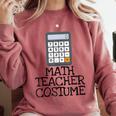 Math Teacher Costume Tshirt Halloween High School Calculator Comfort Colors Sweatshirt Crimson Math Teacher Costume Tshirt Halloween High School Calculator Comfort Colors Sweatshirt Crimson