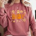 Math Teacher Ghost Shirt Cute Spooky Teacher Halloween Comfort Colors Sweatshirt Crimson
