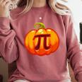 Math Teacher Halloween Costume Pumpkin Pi Pun Pie Men Comfort Colors Sweatshirt Crimson