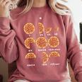 Maths Day Costume Idea Kids Teachers Pizza Slice Fraction Comfort Colors Sweatshirt Crimson