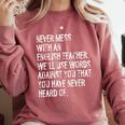 Never Mess With An English Teacher Back To School Comfort Colors Sweatshirt Crimson Never Mess With An English Teacher Back To School Comfort Colors Sweatshirt Crimson