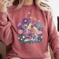 Microscope Flower Butterfly Biology Science Teacher Student Comfort Colors Sweatshirt Crimson Microscope Flower Butterfly Biology Science Teacher Student Comfort Colors Sweatshirt Crimson