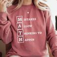 Mistakes Allow Thinking To Happen School Math Teacher Comfort Colors Sweatshirt Crimson Mistakes Allow Thinking To Happen School Math Teacher Comfort Colors Sweatshirt Crimson