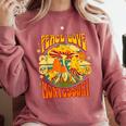 Montessori School Montessori Teacher Peace Love Montessori For Men Women Comfort Colors Sweatshirt Crimson