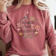 Motivational Progress Over Perfection Back To School Teacher Comfort Colors Sweatshirt Crimson