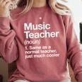 Music Teacher Definition Back To School First Day Comfort Colors Sweatshirt Crimson Music Teacher Definition Back To School First Day Comfort Colors Sweatshirt Crimson